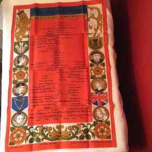 Vintage Royal Lineage huge NOS towel pure linen Made in Ireland by Ulster